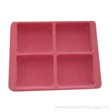 Blister Tray , Made of PS with Flocking, Used for Cosmetic, Stationery and Automobile Phone Package